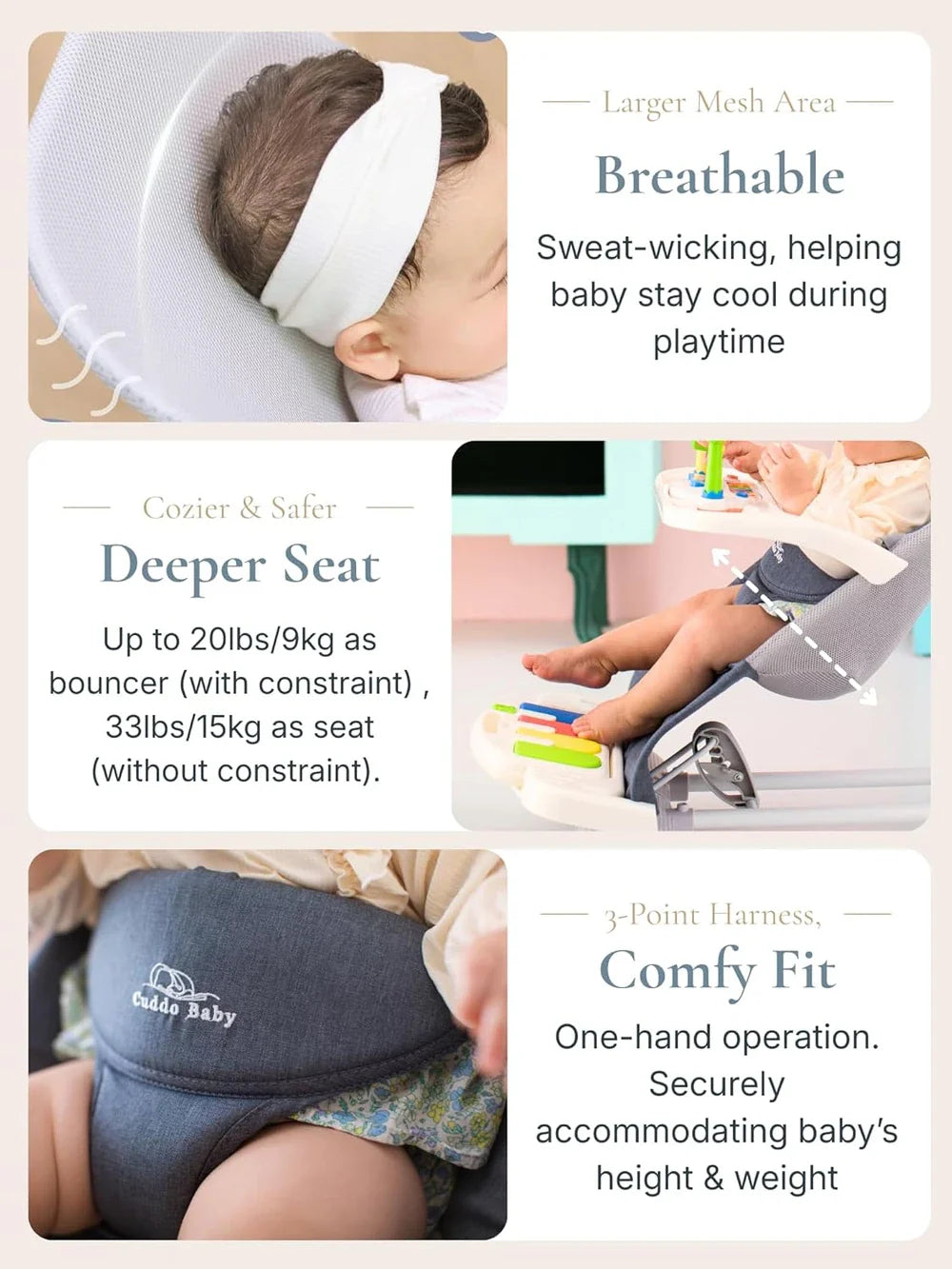 Snuggly's 4-in-1 Baby Bouncer