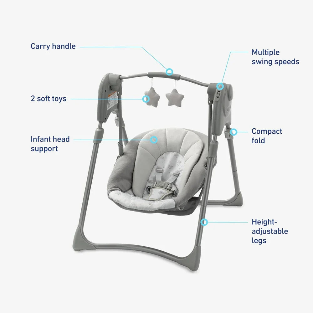 Snuggly's Slim Spaces Baby Swing