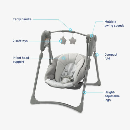 Snuggly's Slim Spaces Baby Swing